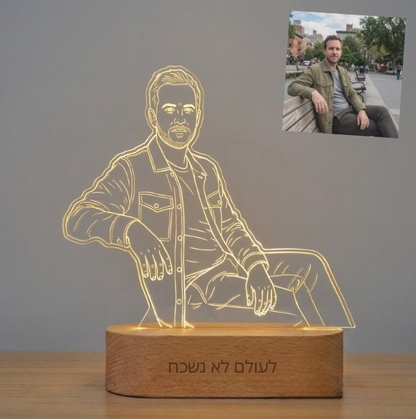 כי לכל אחד יש סיפור. מנורת הנצחה אישית שמחבקת את הלב.