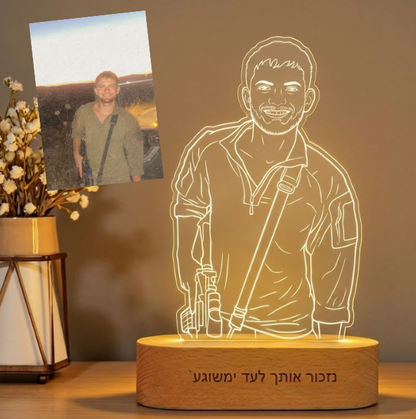 כי לכל אחד יש סיפור. מנורת הנצחה אישית שמחבקת את הלב.